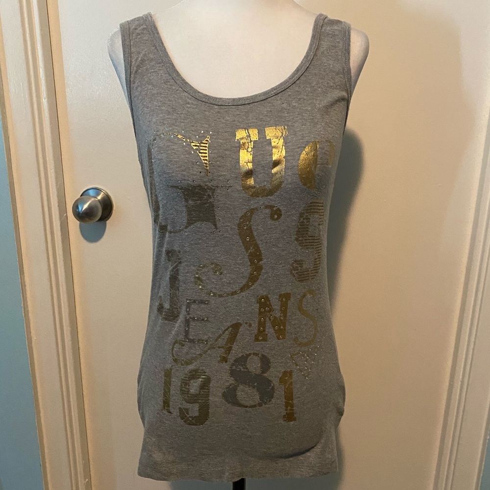 GUESS GOLD FOIL TANK TOP
